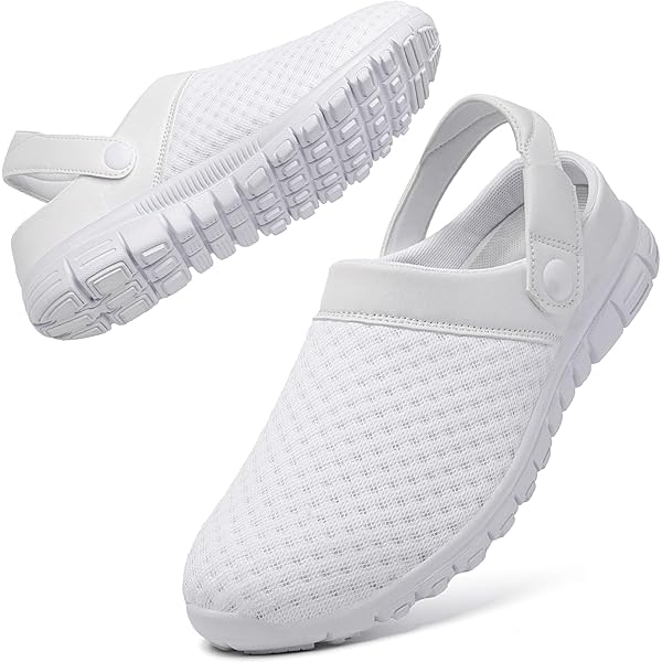 ホワイト メッシュサボサンダル *6 メッシュシューズ メンズ サボサンダル スリッポン スニーカー